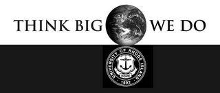 THINK BIG WE DO UNIVERSITY OF RHODE ISLAND 1892 HOPE logo