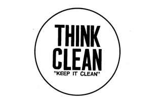 THINK CLEAN "KEEP IT CLEAN" logo