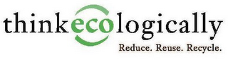 THINK ECOLOGICALLY REDUCE. REUSE. RECYCLE. logo