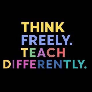 THINK FREELY. TEACH DIFFERENTLY. logo