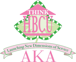 THINK HBCU LAUNCHING NEW DIMENSIONS OF SERVICE AKA logo