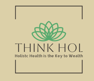 THINK HOL HOLISTC HEALTH IS THE KEY TO WEALTH logo