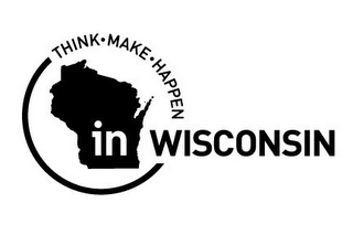 THINK MAKE HAPPEN IN WISCONSIN logo