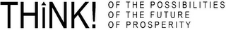 THINK! OF THE POSSIBILITIES OF THE FUTURE OF PROSPERITY logo