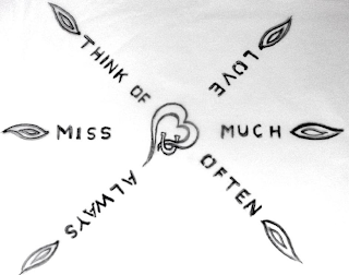 THINK OF U OFTEN MISS U MUCH LOVE U ALWAYS logo