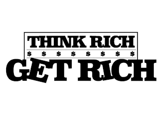 THINK RICH $ $ $ $ $ $ $ $ GET RICH logo