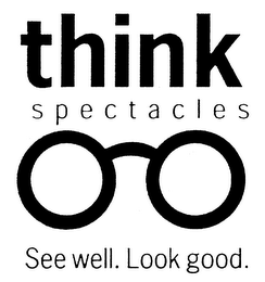 THINK SPECTACLES SEE WELL LOOK GOOD logo