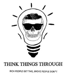 THINK THINGS THROUGH RICH PEOPLE GET THIS, BROKE PEOPLE DON*T logo