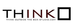 THINK THINK OUTSIDE THE BOX STUDIO.COM logo