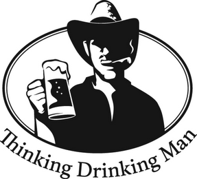 THINKING DRINKING MAN logo