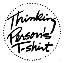 THINKING PERSON'S T-SHIRT logo
