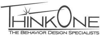 THINKONE THE BEHAVIOR DESIGN SPECIALISTS logo