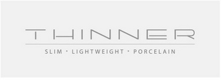 THINNER SLIM LIGHTWEIGHT PORCELAIN logo