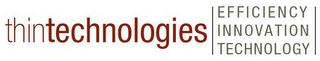 THINTECHNOLOGIES EFFICIENCY INNOVATION TECHNOLOGY logo
