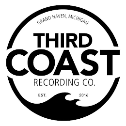THIRD COAST RECORDING CO. GRAND HAVEN, MICHIGAN EST. 2016 logo