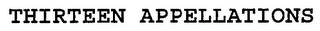 THIRTEEN APPELLATIONS logo