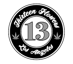 THIRTEEN FLOWERS LOS ANGELES 13 logo