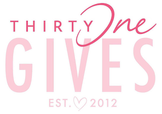 THIRTY ONE GIVES EST. 2012 logo