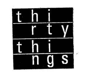 THIRTY THINGS logo