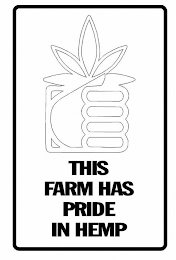 THIS FARM HAS PRIDE IN HEMP logo