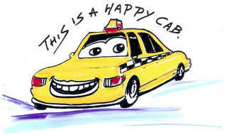 THIS IS A HAPPY CAB. logo