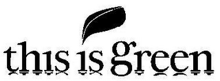 THIS IS GREEN logo