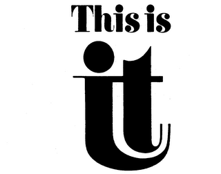 THIS IS IT logo