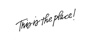 THIS IS THE PLACE! logo