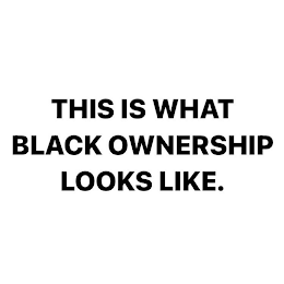 THIS IS WHAT BLACK OWNERSHIP LOOKS LIKE. logo