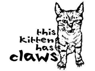 THIS KITTEN HAS CLAWS logo
