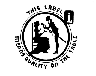 THIS LABEL MEANS QUALITY ON THE TABLE logo