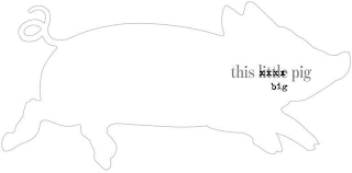 THIS LITTLE XXXX BIG PIG logo