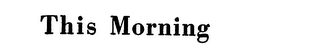 THIS MORNING logo