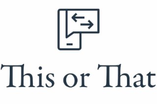 THIS OR THAT logo