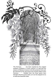 THIS PREMIUM HAS BEEN INSPIRED BY THE MAGICAL QUALITIES OF WISTERIA. IN SOME CULTURES IT IS SAID THAT THE ESSENCE OF WISTERIA IS KNOWN TO BE THE PROTECTOR FROM EVIL. BE CHARMED BY THE SOFT AROMA AND SMOOTH PALATE OF THIS PREMIUM . DISTILLED FROM THE FINEST GRAINS THEN BLENDED WITH THE PUREST WATER, SO IT CAN BE ENJOYED ON ICE OR WITH YOUR FAVOURITE MIXER. logo