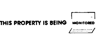 THIS PROPERTY IS BEING MONITORED logo