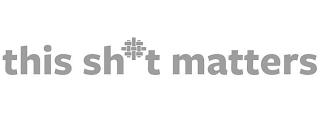 THIS SH T MATTERS logo