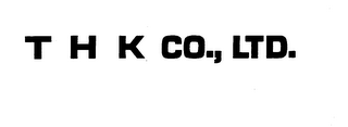 THK CO., LTD. logo