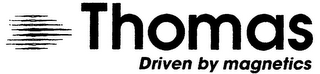 THOMAS DRIVEN BY MAGNETICS logo