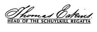 THOMAS EAKINS HEAD OF THE SCHUYLKILL REGATTA logo