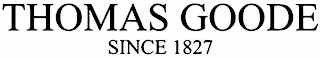 THOMAS GOODE SINCE 1827 logo