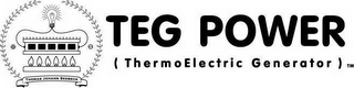 THOMAS JOHANN SEEBECK TEG POWER (THERMOELECTRIC GENERATOR) TM logo
