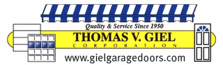 THOMAS V. GIEL CORPORATION QUALITY & SERVICE SINCE 1950 WWW.GIELGARAGEDOORS.COM logo