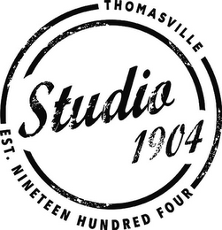 THOMASVILLE EST. NINETEEN HUNDRED FOUR STUDIO 1904 logo