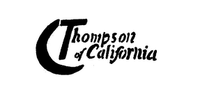 THOMPSON OF CALIFORNIA logo