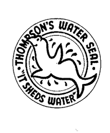 THOMPSON'S WATER SEAL.  "IT SHEDS WATER" logo