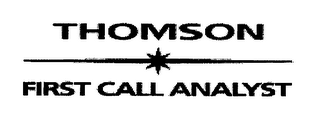 THOMSON FIRST CALL ANALYST logo
