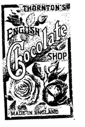 THORNTON'S ENGLISH CHOCOLATE SHOP MADE IN ENGLAND logo