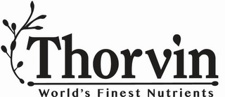 THORVIN WORLD'S FINEST NUTRIENTS logo