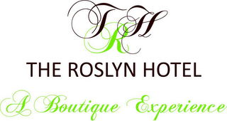 THR THE ROSLYN HOTEL A BOUTIQUE EXPERIENCE logo